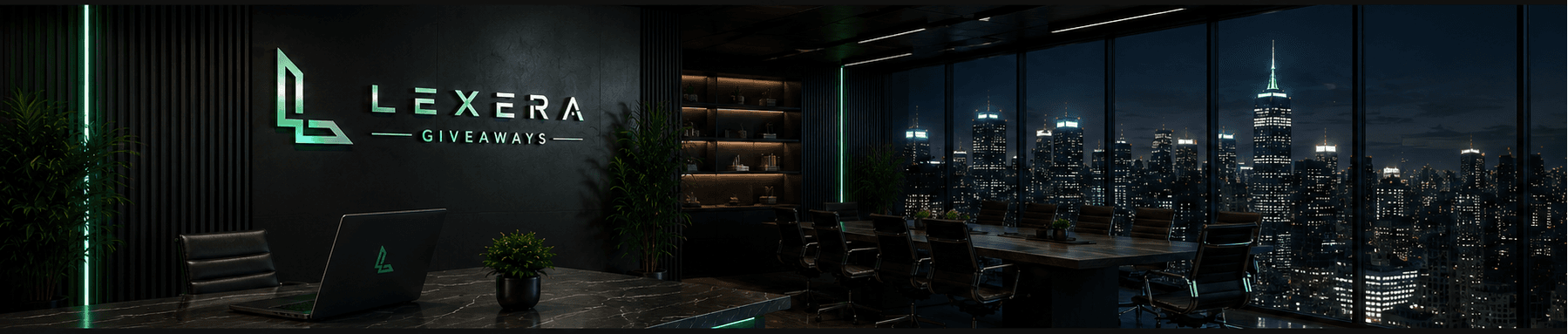 Lexera premium office and city background